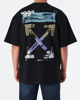 MOI OUTFIT-OW Back Cross Arrow Men Black T-Shirt 19.90