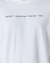 MOI OUTFIT-OW Back Cross Arrow Men White T-Shirt 18.90