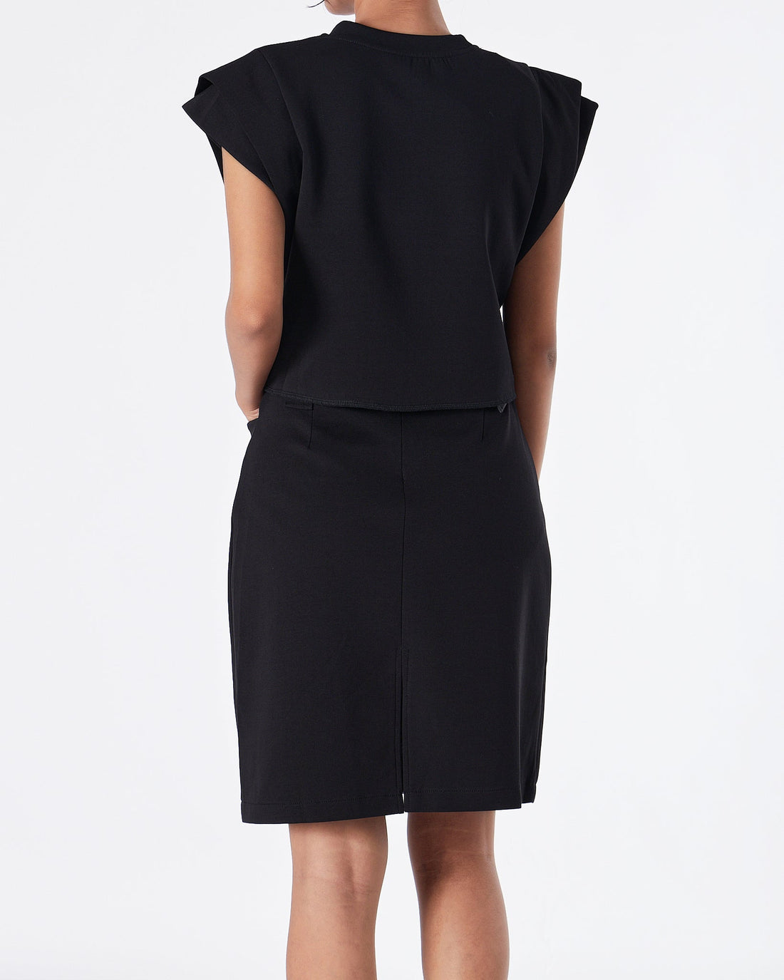 MOI OUTFIT-PD Milano Lady Black Set T-Shirt +Skirt 2pcs 84.90