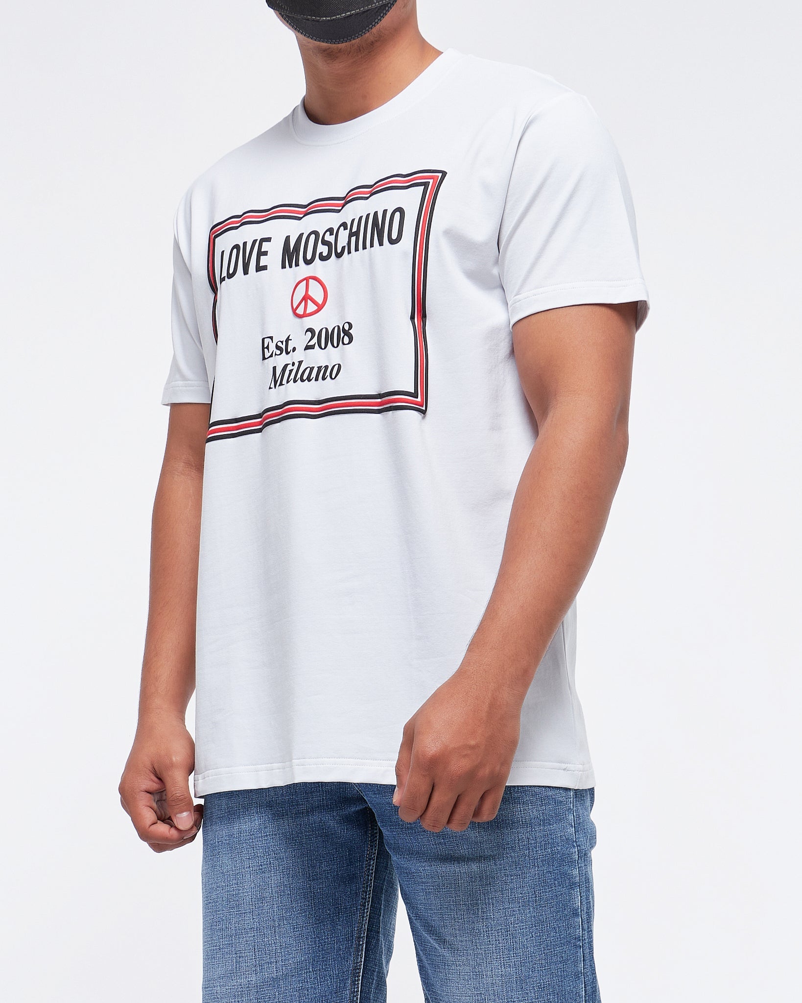 MOI OUTFIT-Peace Symbol Milano Printed Men T-Shirt 15.50