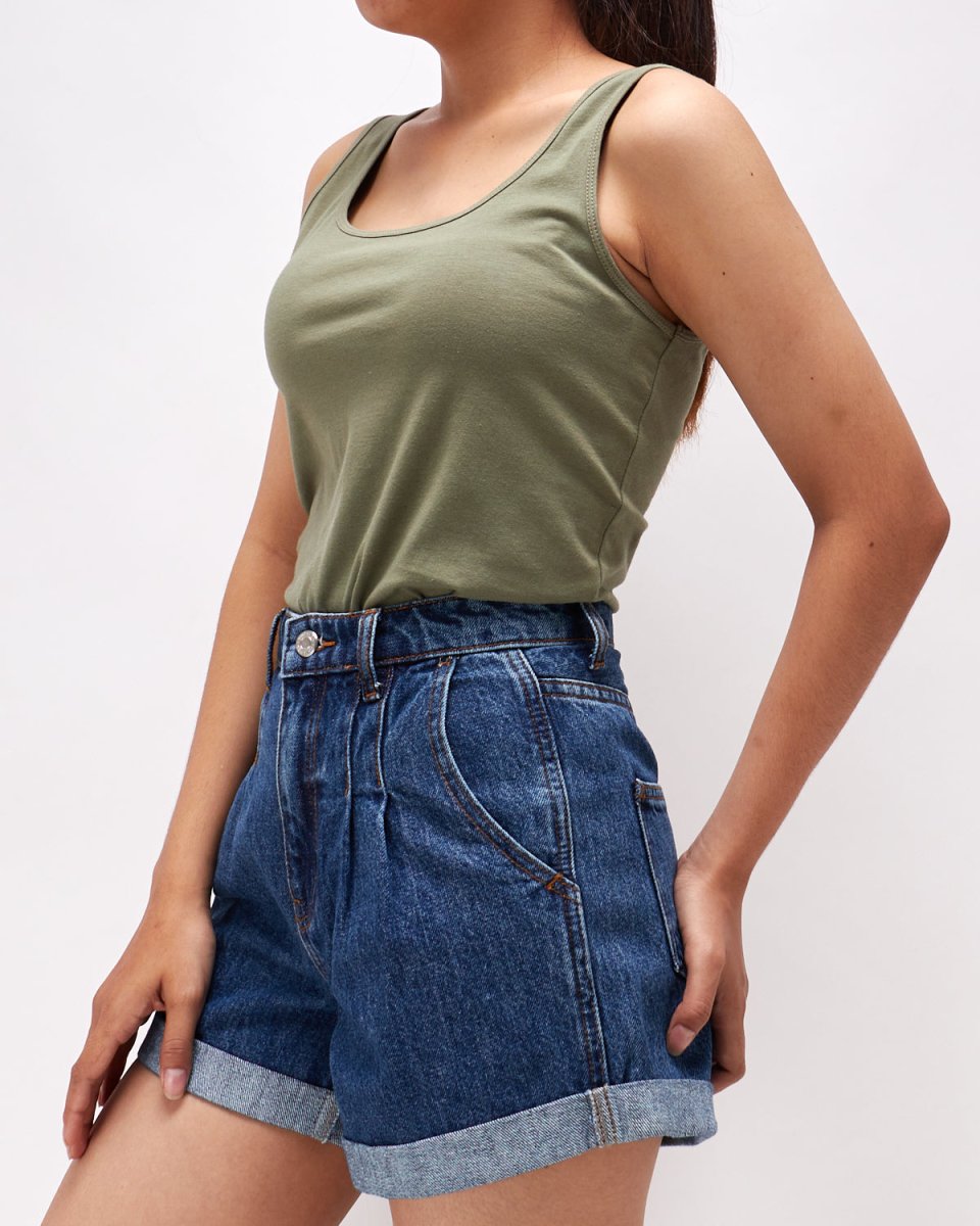 MOI OUTFIT-Plain Color Lady Tank Top 8.50