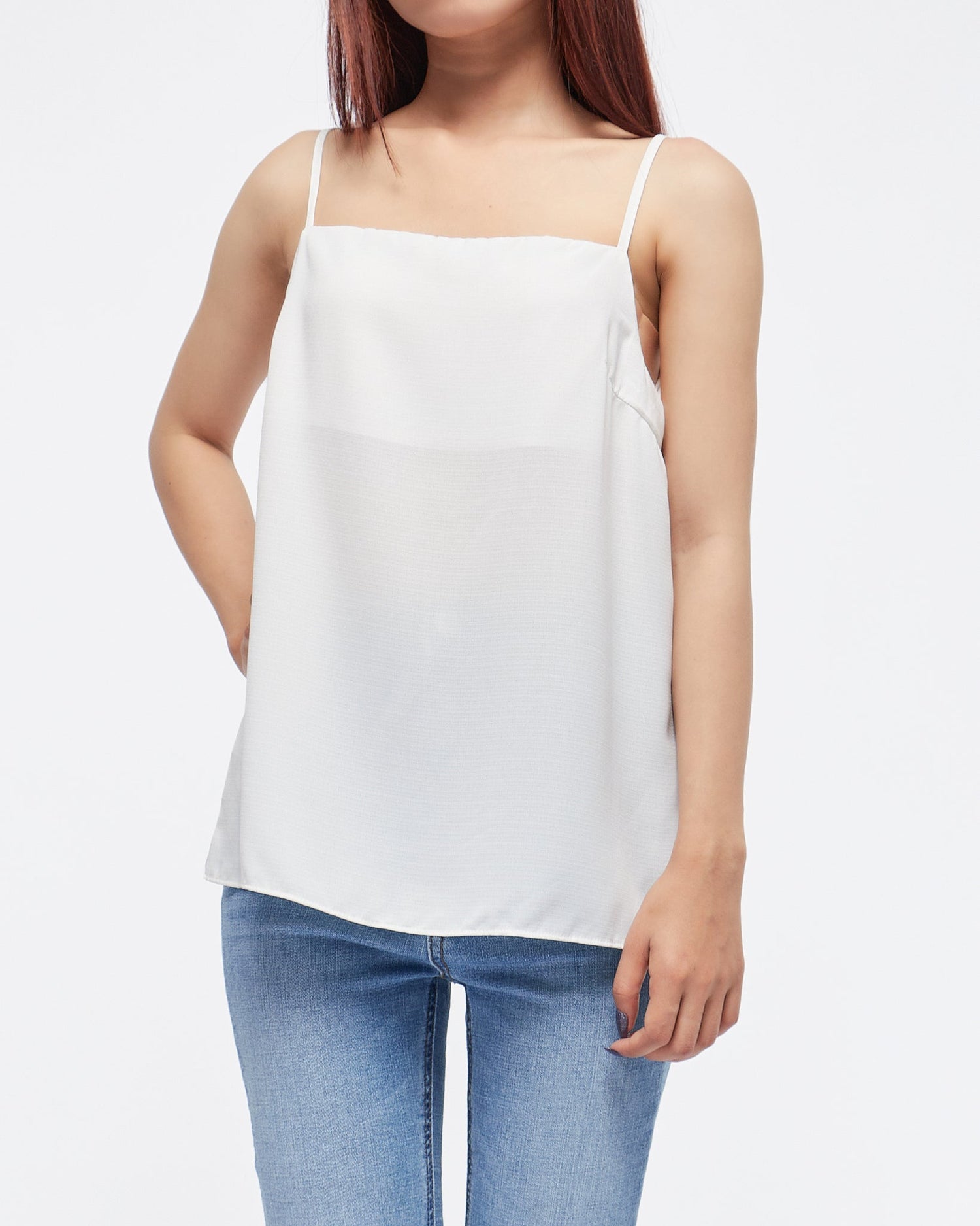 MOI OUTFIT-Plain Color Lady Top Sleeveless 14.50