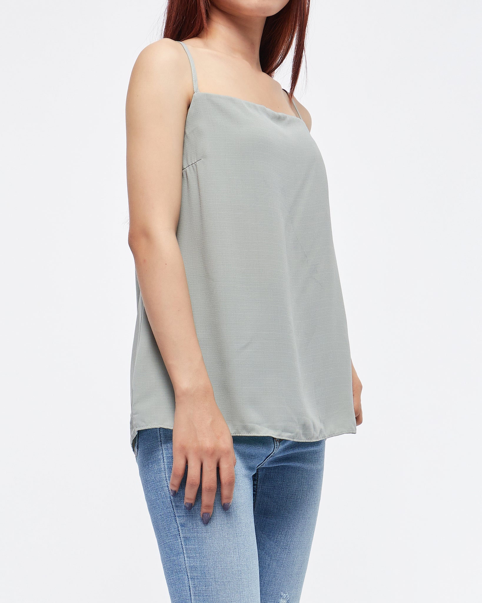 MOI OUTFIT-Plain Color Lady Top Sleeveless 14.50