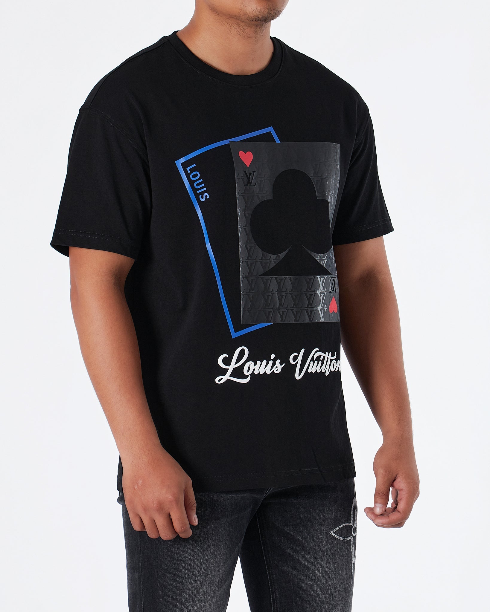 MOI OUTFIT-Playing Card Printed Men T-Shirt 48.90