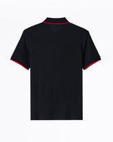 MOI OUTFIT-PRA Zip Collar Men Black Polo Shirt 62.90