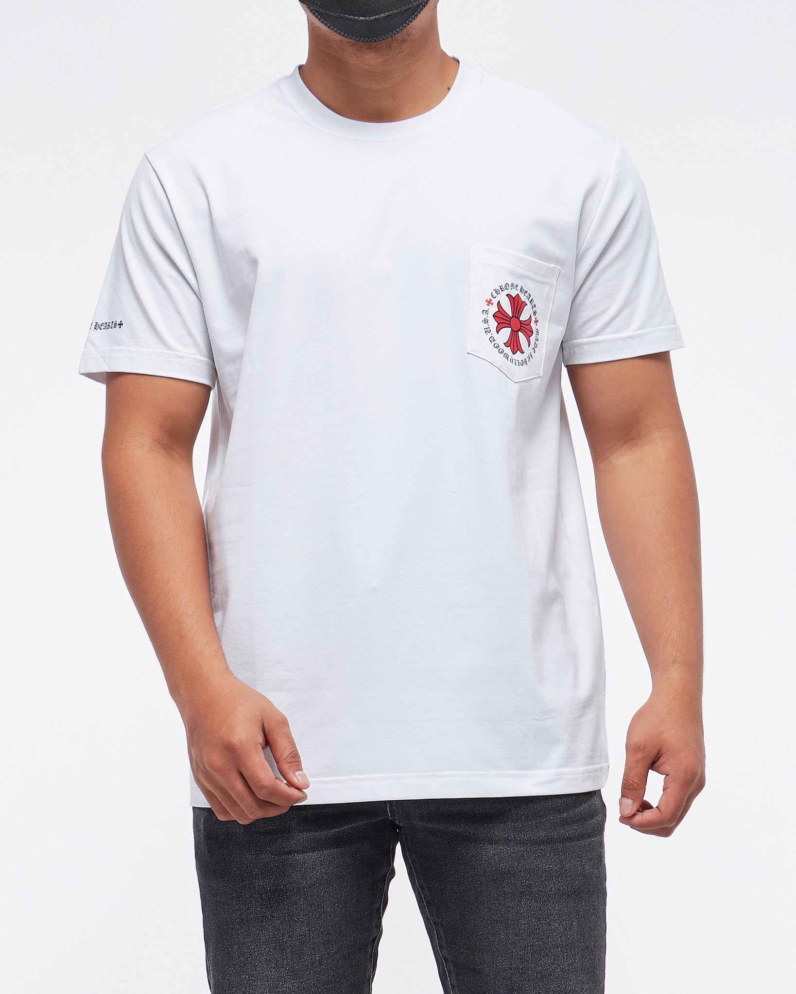 MOI OUTFIT-Red Cross Back Printed Men T-Shirt 15.90