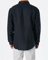 MOI OUTFIT-RL Cotton Men Black Shirts Long Sleeve 30.90