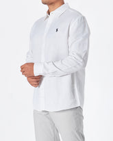 MOI OUTFIT-RL Cotton Men White Shirts Long Sleeve 30.90