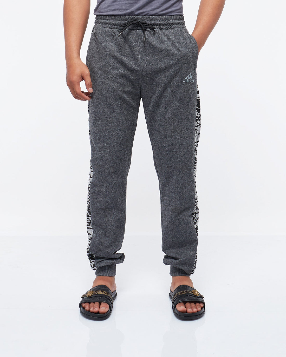 MOI OUTFIT-Side Leopard Stripe Printed Men Jogger 19.90