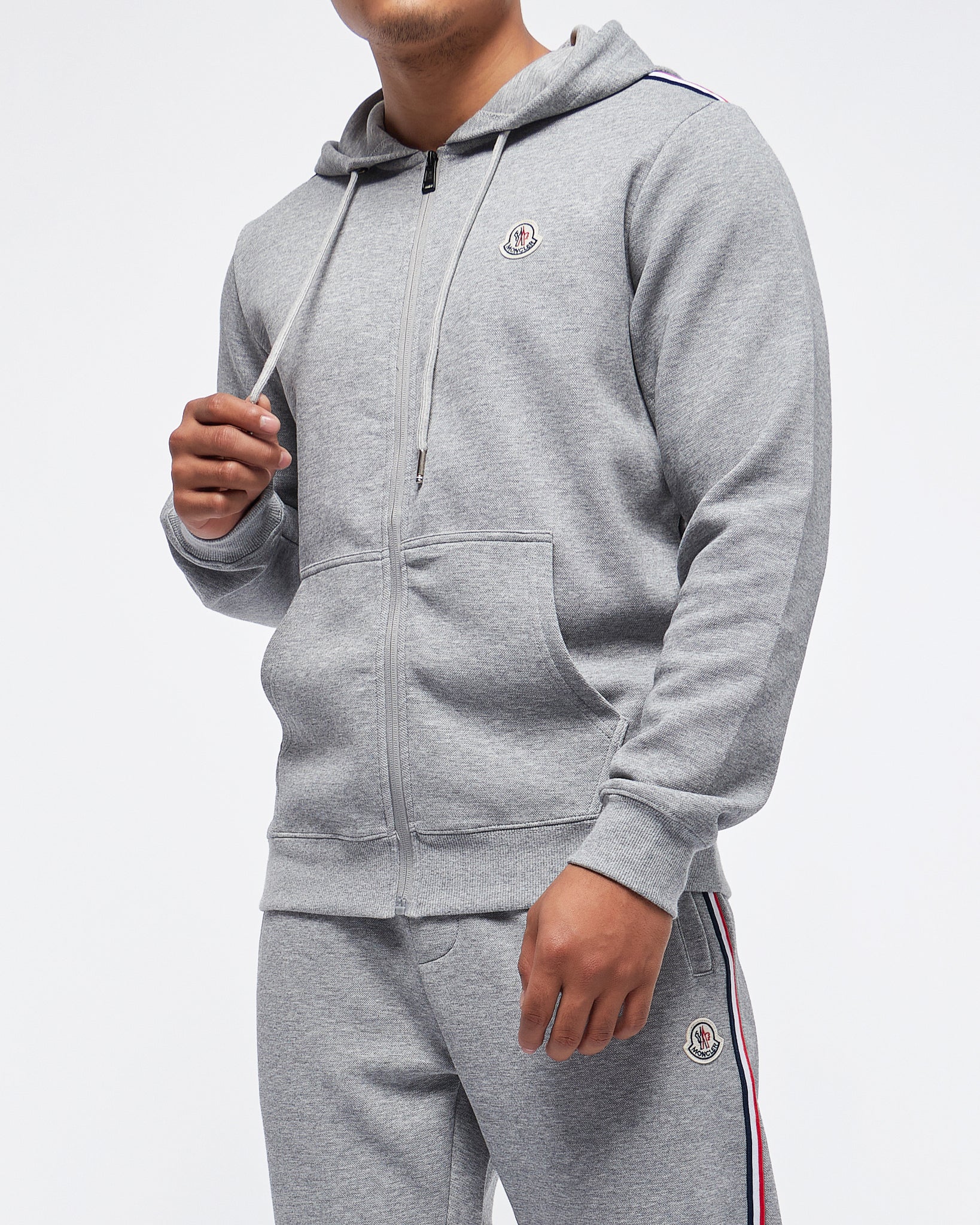 Champion side cheap stripe hoodie