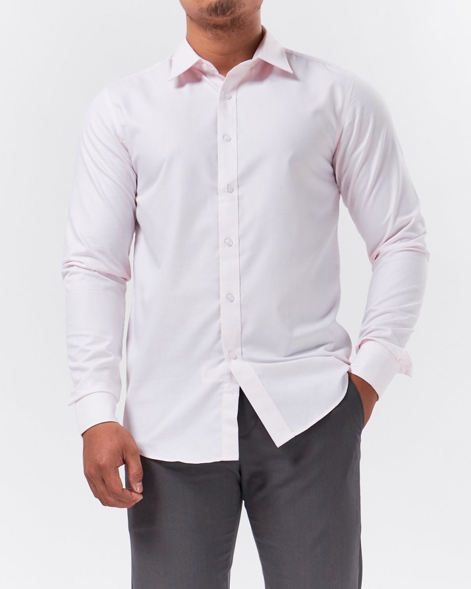 MOI OUTFIT-Slim Fit Men Long Sleeve Shirt 21.90