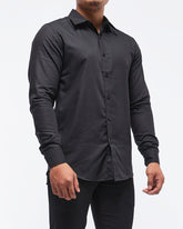 MOI OUTFIT-Slim Fit Men Long Sleeve Shirt 21.90
