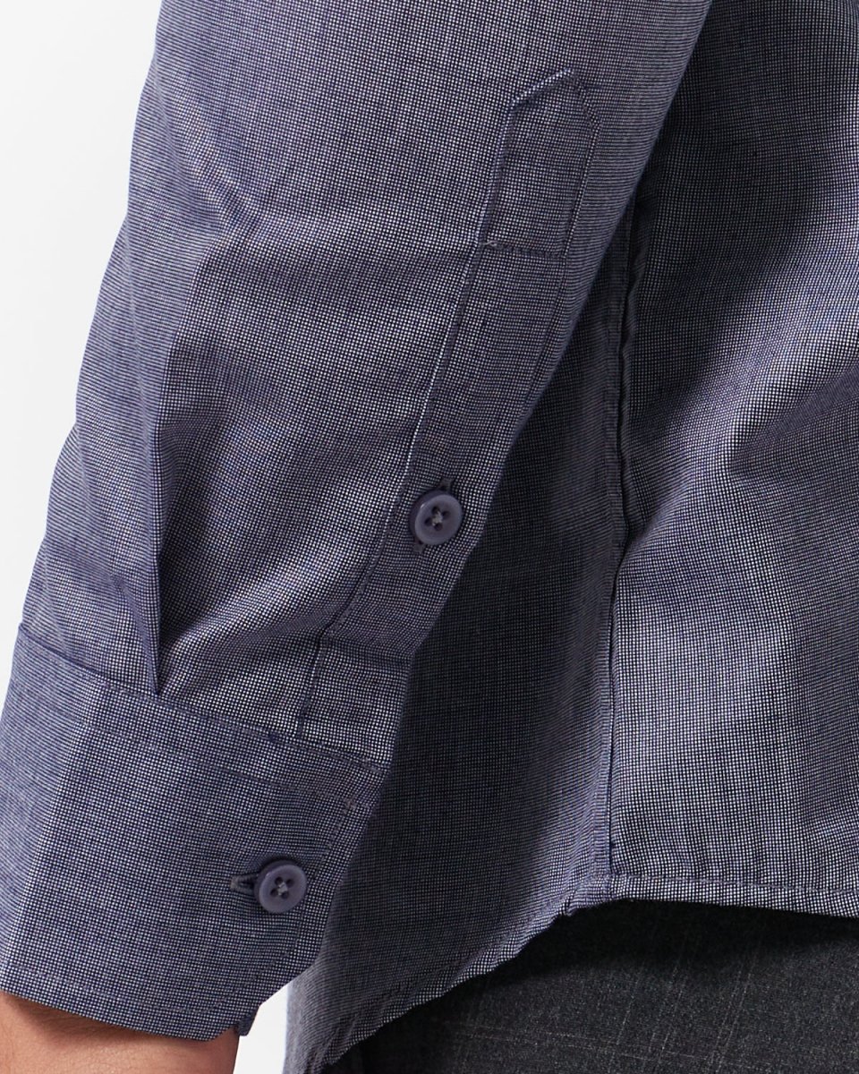 MOI OUTFIT-Slim Fit Men Long Sleeve Shirt 21.90
