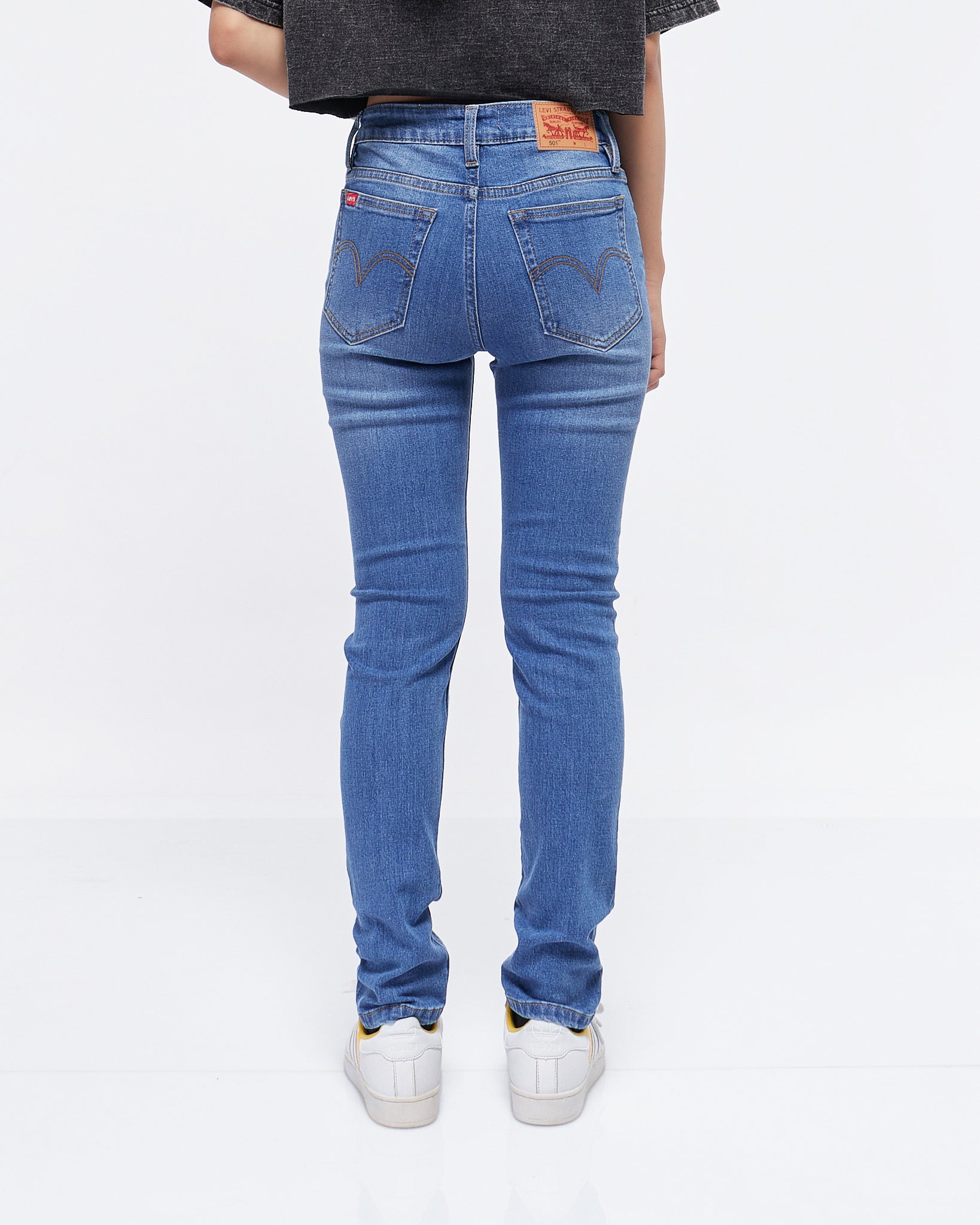 MOI OUTFIT-Straight Leg Lady Jeans 21.50