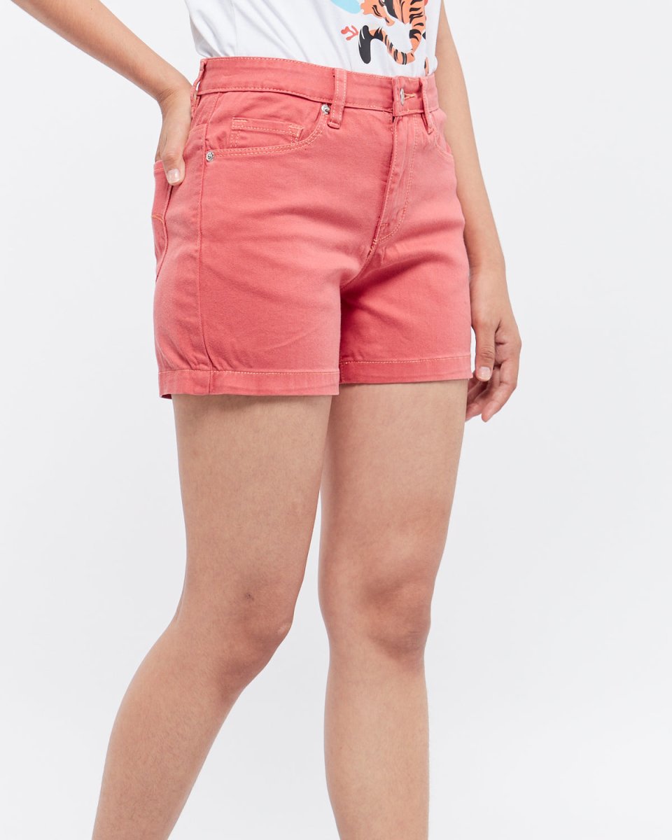 MOI OUTFIT-Stretchable Candy Color Lady Short Jeans 13.90