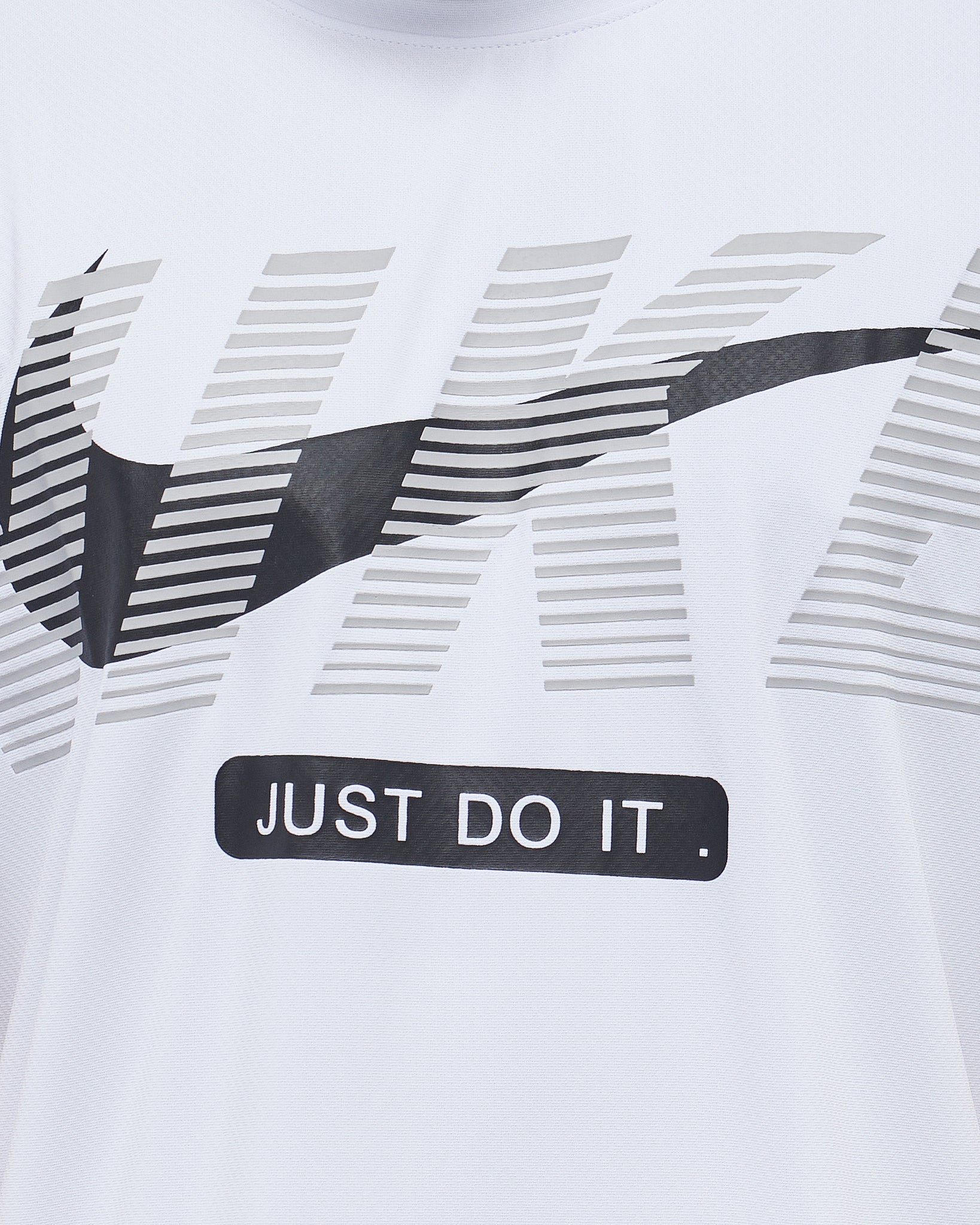 MOI OUTFIT-Striped Logo Printed Sport Men T-Shirt 13.90
