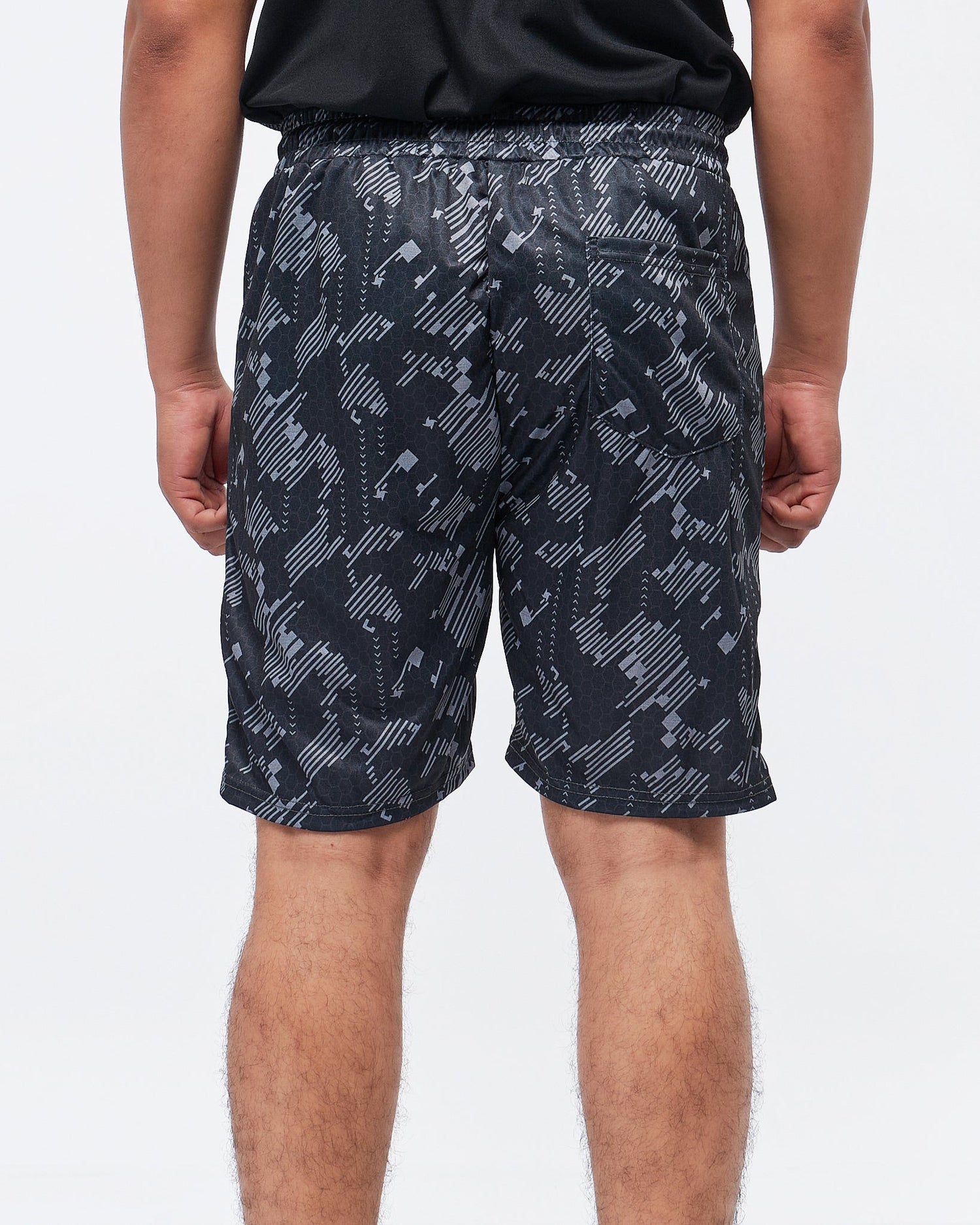 MOI OUTFIT-Texture Full Printed Men Sport Shorts 13.90