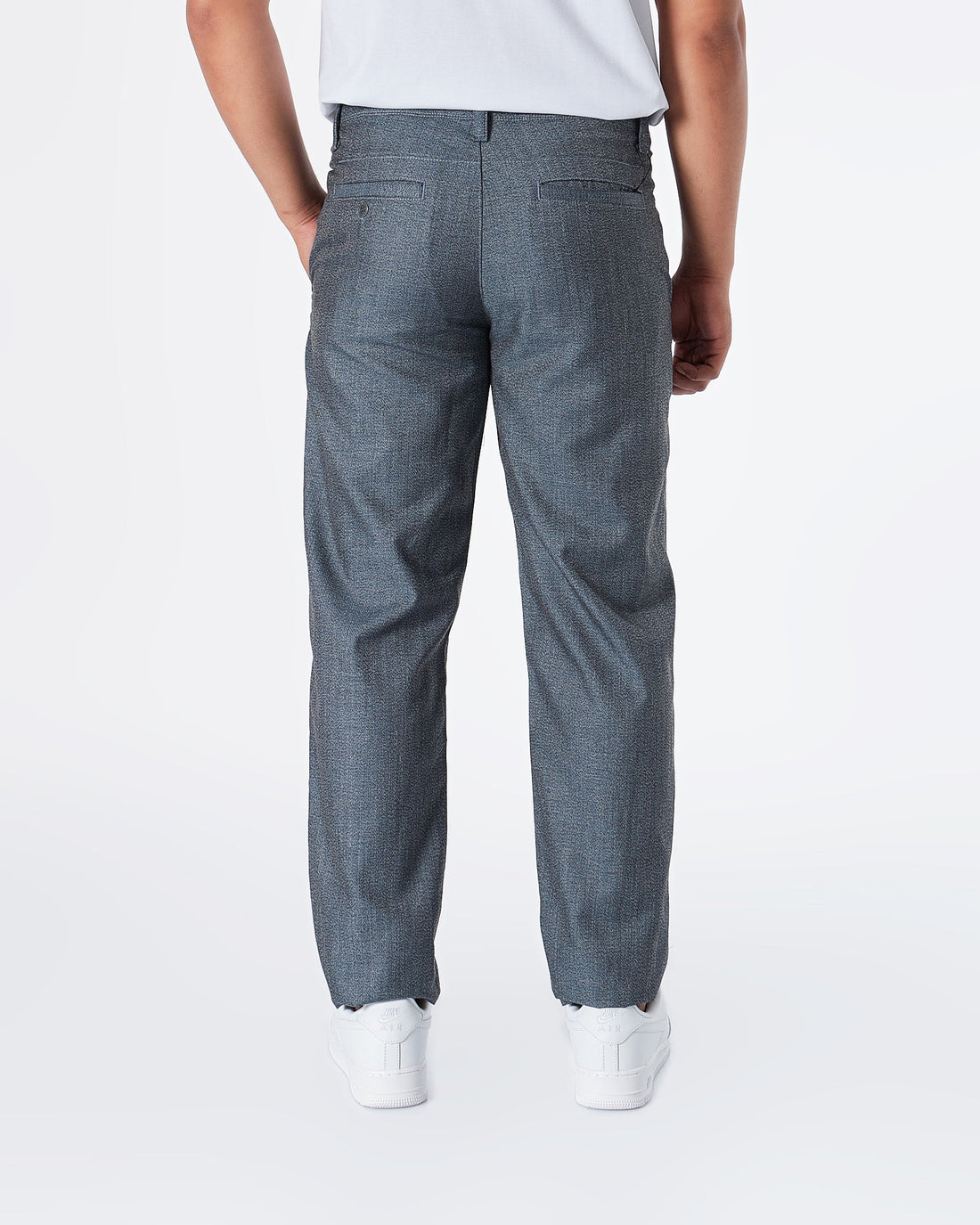 MOI OUTFIT-UA Casual Fit Men Dark Grey Khaki Pants 28.90