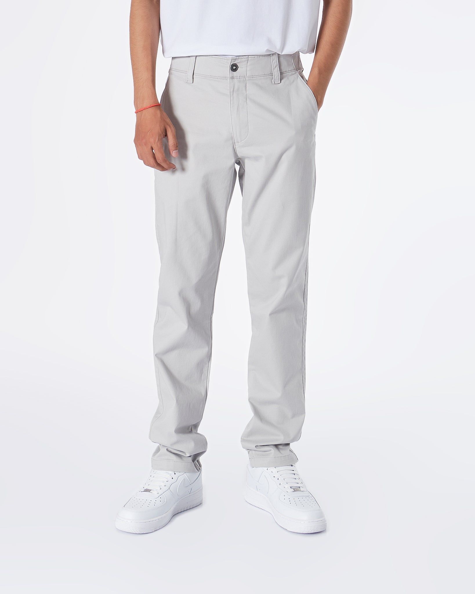 MOI OUTFIT-UA Casual Fit Men Grey Khaki Pants 28.90