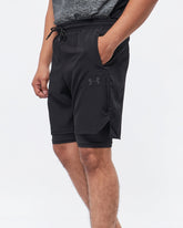 MOI OUTFIT-UA Logo Printed 2 in 1 Men Sport Shorts 14.50