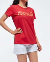 MOI OUTFIT-V Couture Gold Printed Lady T-Shirt 13.90