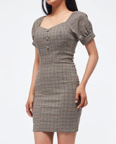 MOI OUTFIT-Vintage Checked Lady Dress 17.90