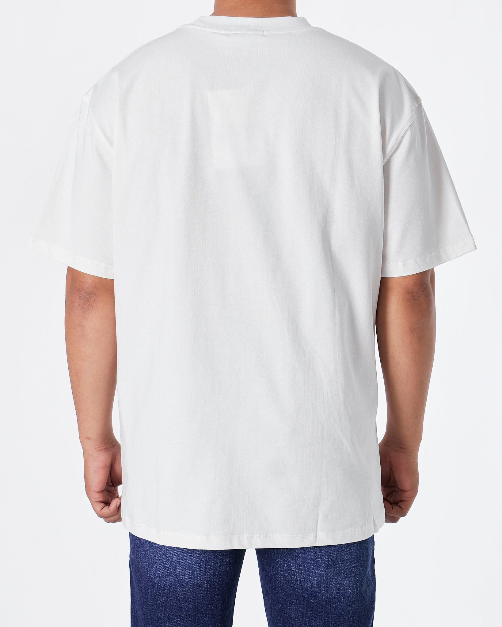 MOI OUTFIT-WE1 Purple Heart Men White T-Shirt 25.90