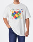 MOI OUTFIT-WE1 Purple Heart Men White T-Shirt 25.90
